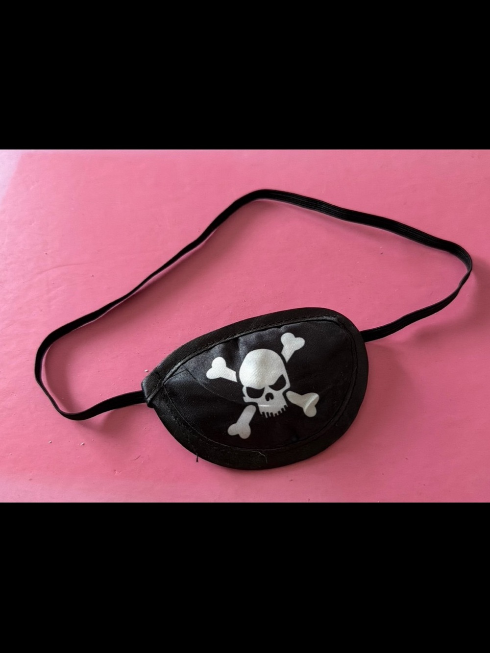 Kids Black Pirate Skull Eye Patch - Fun Costume Accessory